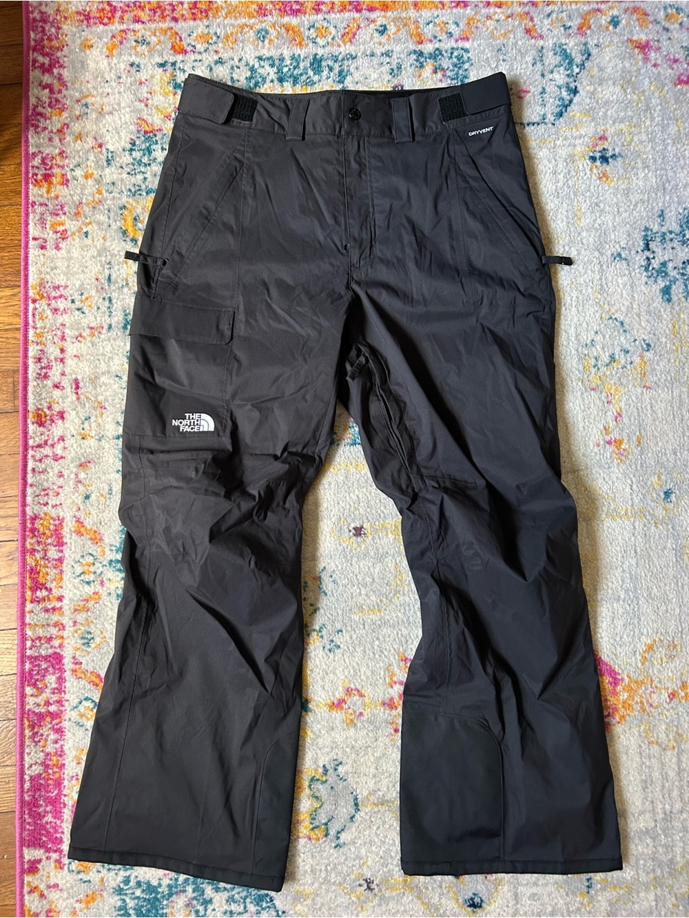 The North Face Black Waterproof Ski/Snow Pants with Cargo Pocket